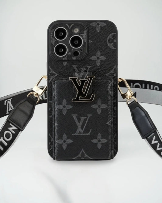 Louis Vuitton iPhone 17 Pro Max Case With Cardholder and Strap - SereneShop