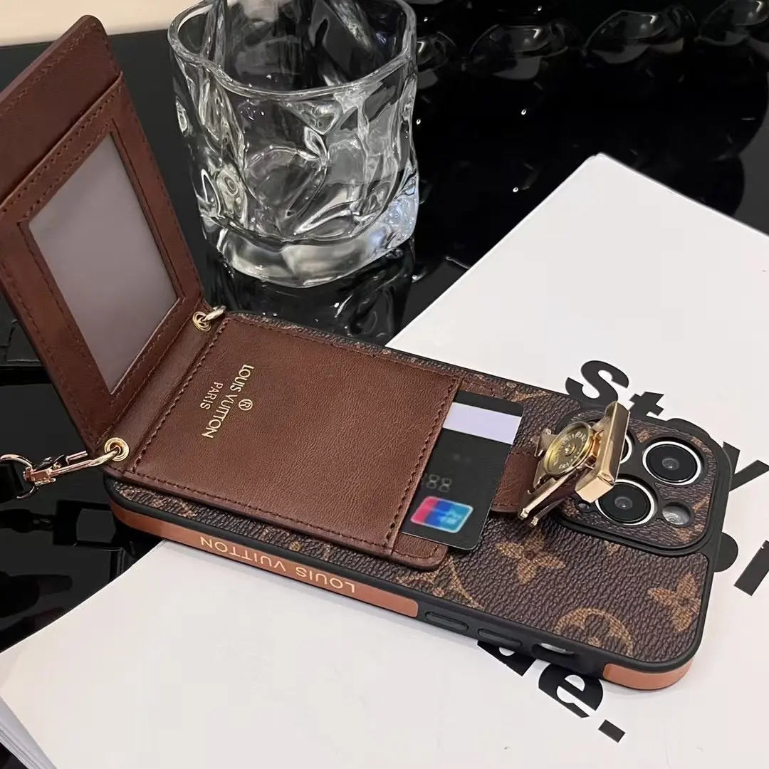 Louis Vuitton iPhone 17 Pro Max Case With Cardholder and Strap - SereneShop