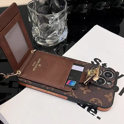 Louis Vuitton iPhone 17 Pro Max Case With Cardholder and Strap - SereneShop