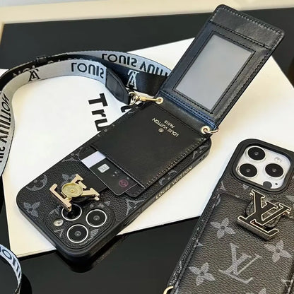 Louis Vuitton iPhone 17 Pro Max Case With Cardholder and Strap - SereneShop