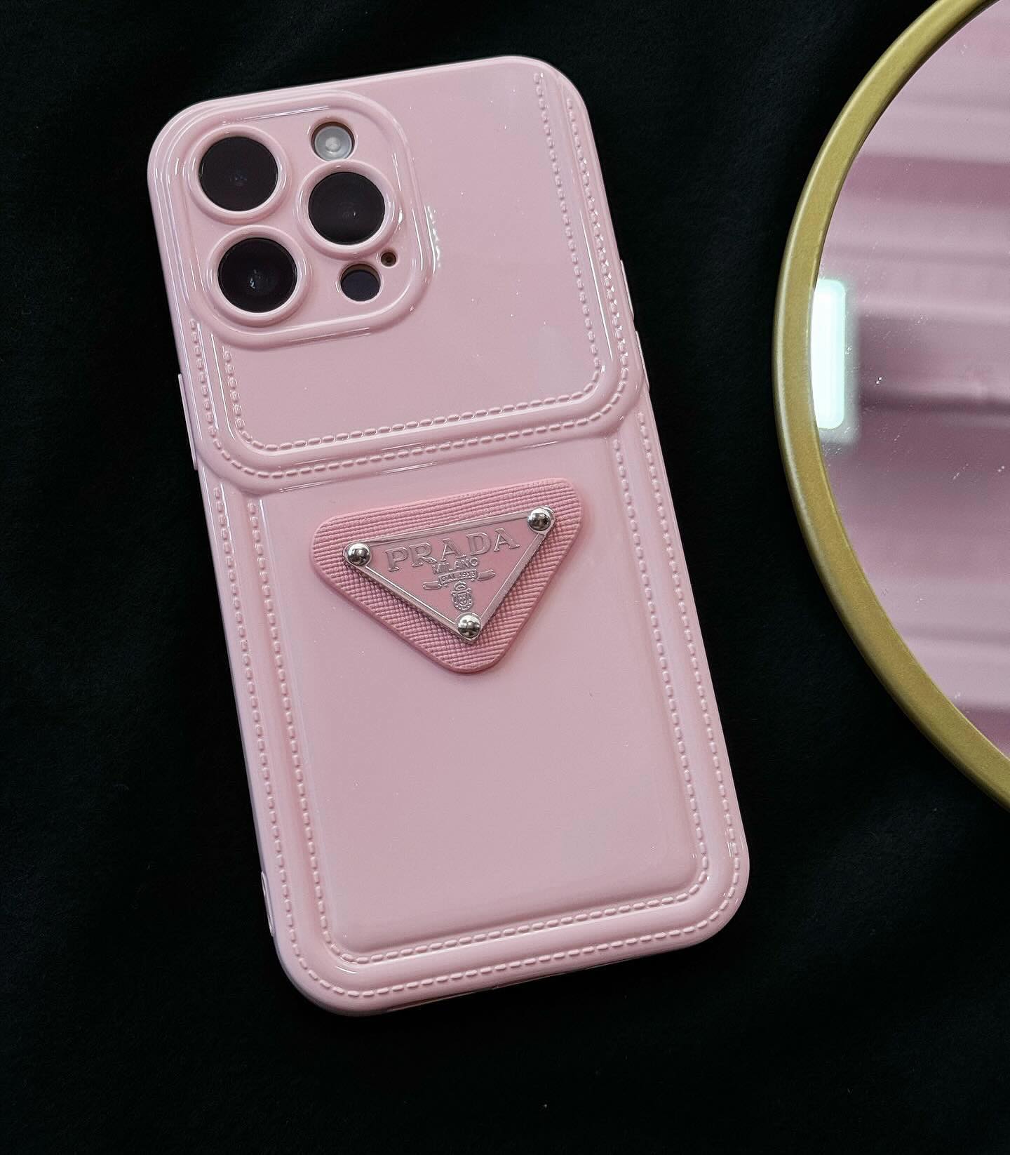 Pink Prada iPhone Case