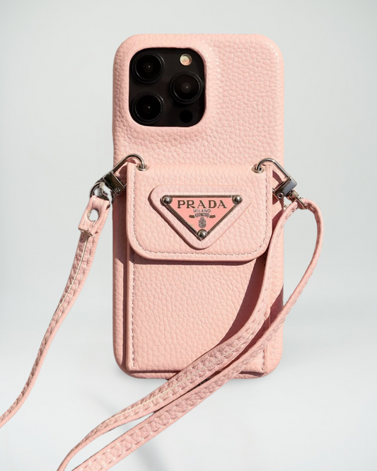 Le Rose Prada iPhone 16 Pro Max Case With Strap Crossbody