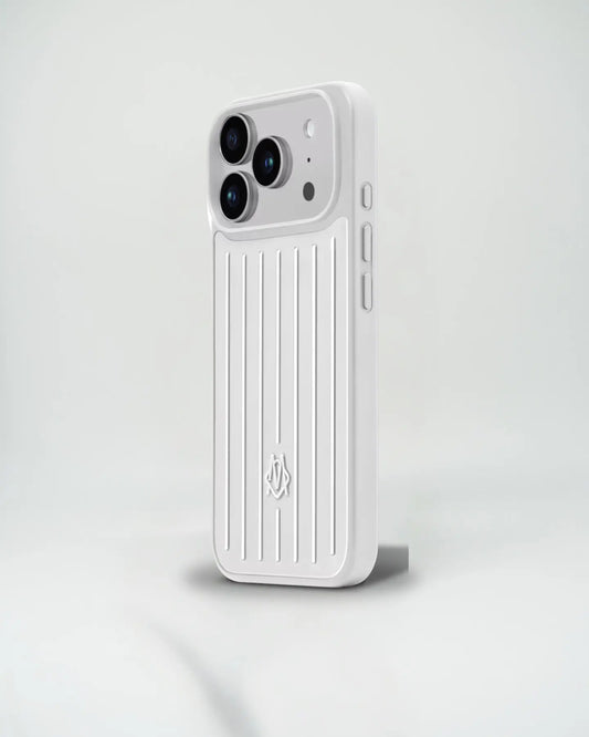 Silver RIMOWA Aluminum iPhone 17 Pro Max Case - SereneShop 