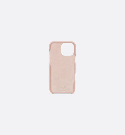 Dior Powder Pink Cannage Lambskin iPhone Case