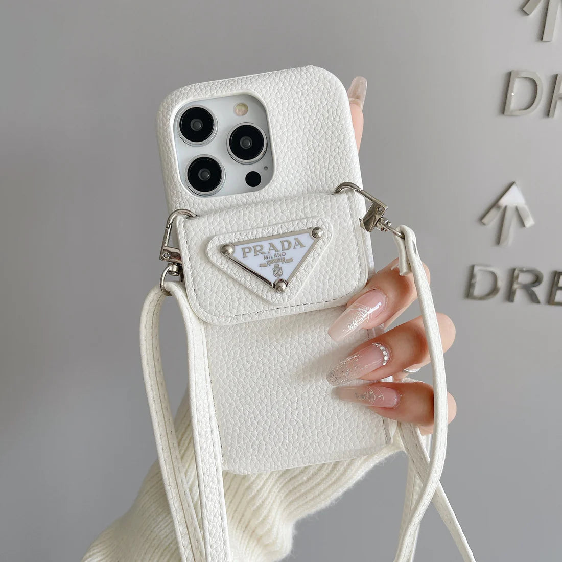 Le Zest Prada iPhone 16 Pro Max Case With Strap Crossbody