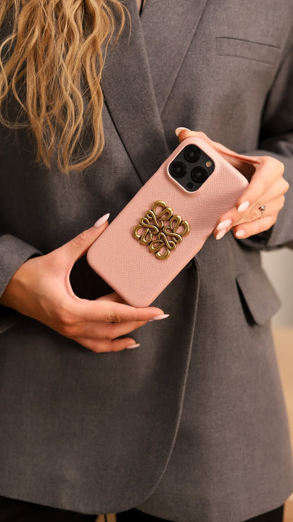 Dusty Rose Loewe iPhone 16 Pro Max Case