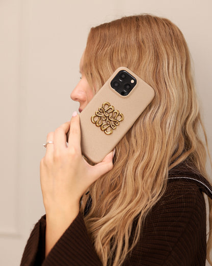 Desert Taupe Loewe iPhone 16 Pro Max Case
