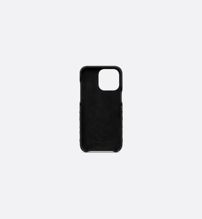 Lady Dior Black Cannage Lambskin iPhone Case