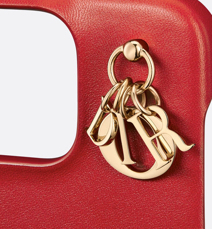 Dior Amour Red Cannage Lambskin iPhone Case